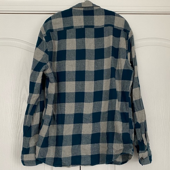 Men’s Flannel Shirt (Blue/Gray) - Picture 3 of 6
